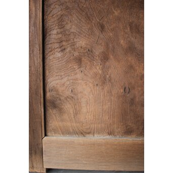 総欅 上玉杢 門扉一対　W0256 