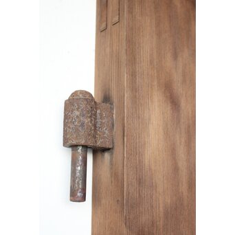 総欅 上玉杢 門扉一対　W0256 