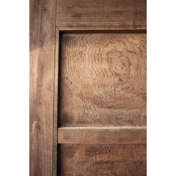 総欅 上玉杢 門扉一対　W0256 