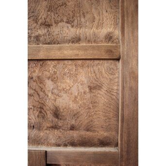 総欅 上玉杢 門扉一対　W0256 