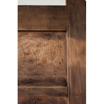 総欅 上玉杢 門扉一対　W0256 