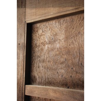 総欅 上玉杢 門扉一対　W0256 