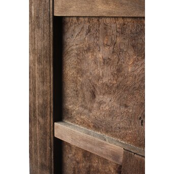 総欅 上玉杢 門扉一対　W0256 