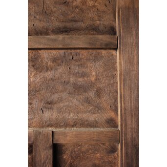 総欅 上玉杢 門扉一対　W0256 