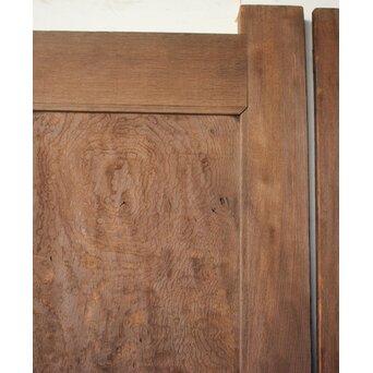 総欅 上玉杢 門扉一対　W0256 