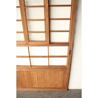 猫間/雪見障子戸 4枚1組 在庫3セット　F304 
