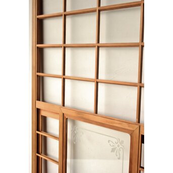 猫間/雪見障子戸 4枚1組 在庫3セット　F304 