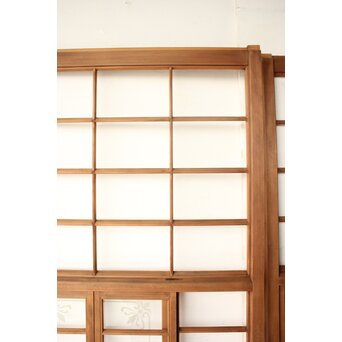 猫間/雪見障子戸 4枚1組 在庫3セット　F304 