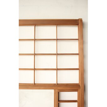 猫間/雪見障子戸 4枚1組 在庫3セット　F304 