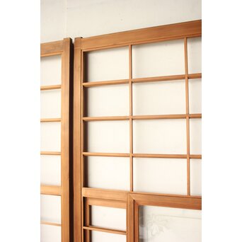 猫間/雪見障子戸 4枚1組 在庫3セット　F304 