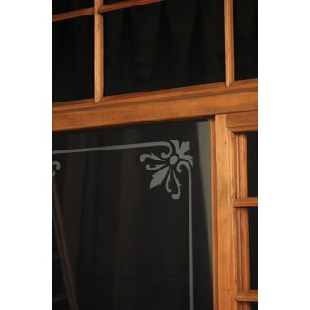 猫間/雪見障子戸 4枚1組 在庫3セット　F304 