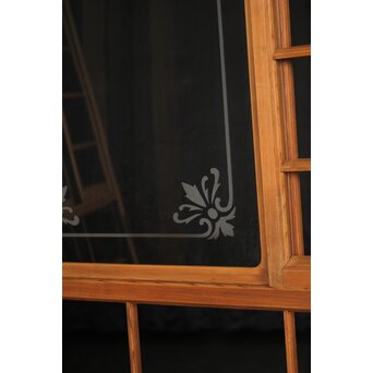 猫間/雪見障子戸 4枚1組 在庫3セット　F304 