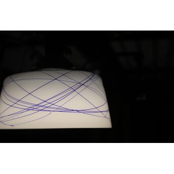 糸巻ガラス 電笠　A563 