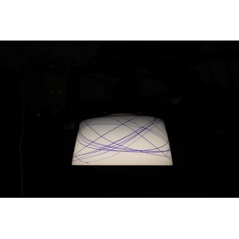 糸巻ガラス 電笠　A563 