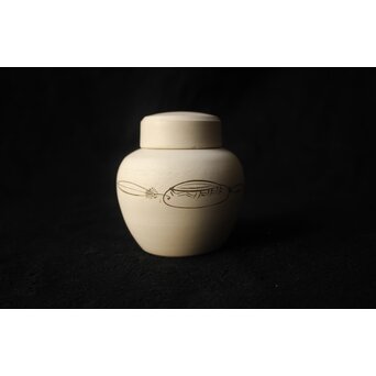 乾亭焼 白泥 茶壺　P643