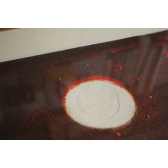 萩原英雄【星月夜 No13】版画 額装　Z882 