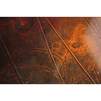 萩原英雄【星月夜 No13】版画 額装　Z882 