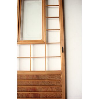 細身 ガラス障子戸 4枚1組　F305 