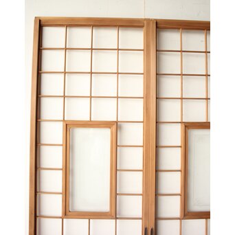 細身 ガラス障子戸 4枚1組　F305 