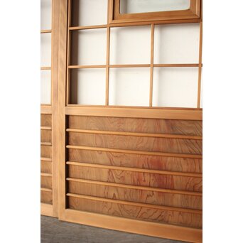 細身 ガラス障子戸 4枚1組　F305 