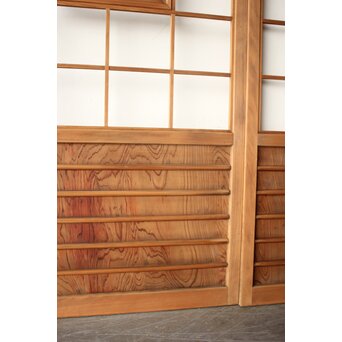 細身 ガラス障子戸 4枚1組　F305 