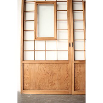 細身 ガラス障子戸 4枚1組　F305 
