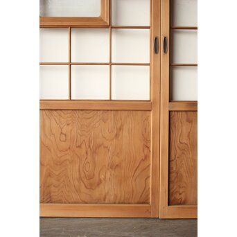 細身 ガラス障子戸 4枚1組　F305 