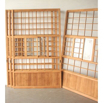 幅広 猫間/雪見障子戸 4枚1組　F306