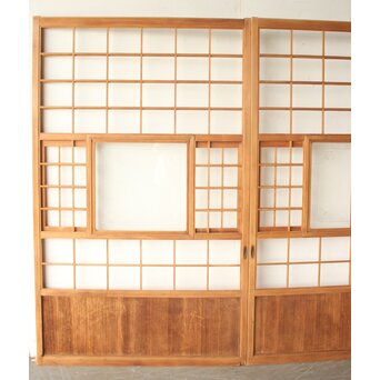 幅広 猫間/雪見障子戸 4枚1組　F306 