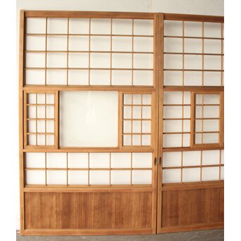 幅広 猫間/雪見障子戸 4枚1組　F306 