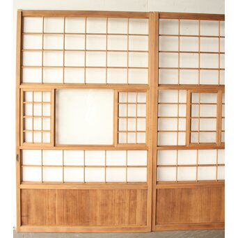 幅広 猫間/雪見障子戸 4枚1組　F306 