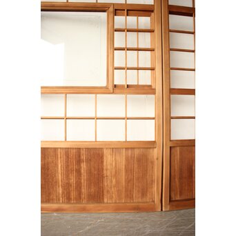 幅広 猫間/雪見障子戸 4枚1組　F306 