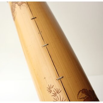 初代 田辺竹雲斎 白竹花生　U417 