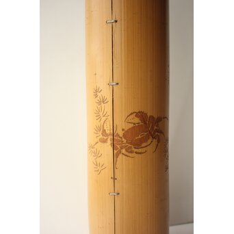 初代 田辺竹雲斎 白竹花生　U417 