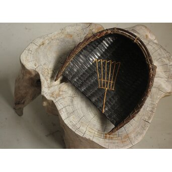 箕 高砂蒔絵　U418