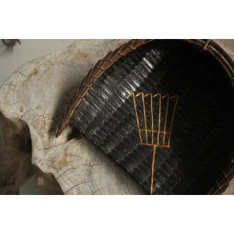 箕 高砂蒔絵　U418 