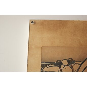 黄雲 黄云 アイヌ裸婦 額装　Z887 