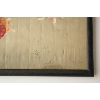 金魚図 額装　Z910 