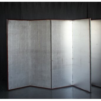 六曲半双 銀屏風　Z912 