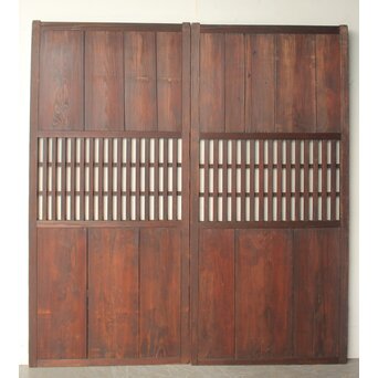 民芸 中格子板戸 4枚1組　B1127 AB　表