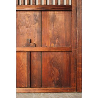 民芸 中格子板戸 4枚1組　B1127 