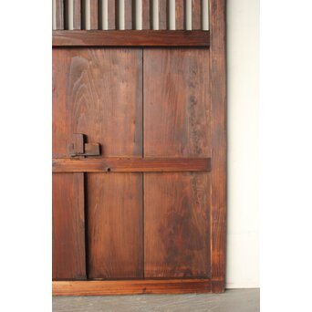 民芸 中格子板戸 4枚1組　B1127 