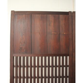 民芸 中格子板戸 4枚1組　B1127 