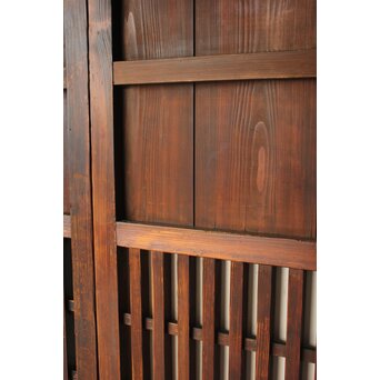 民芸 中格子板戸 4枚1組　B1127 