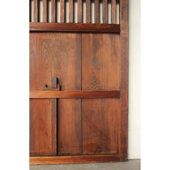 民芸 中格子板戸 4枚1組　B1127 