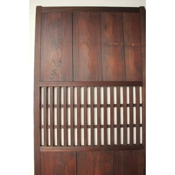 民芸 中格子板戸 4枚1組　B1127 