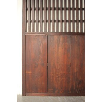 民芸 中格子板戸 4枚1組　B1127 