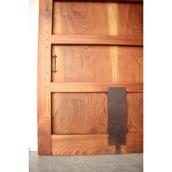 二枚板 総欅蔵戸　W0259 