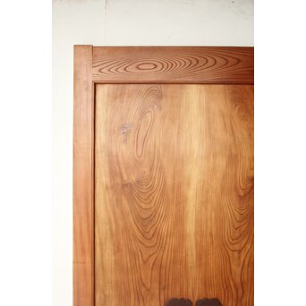 二枚板 総欅蔵戸　W0259 