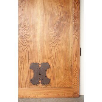 二枚板 総欅蔵戸　W0259 